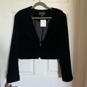 Nicole Miller velvet evening jacket / bolero